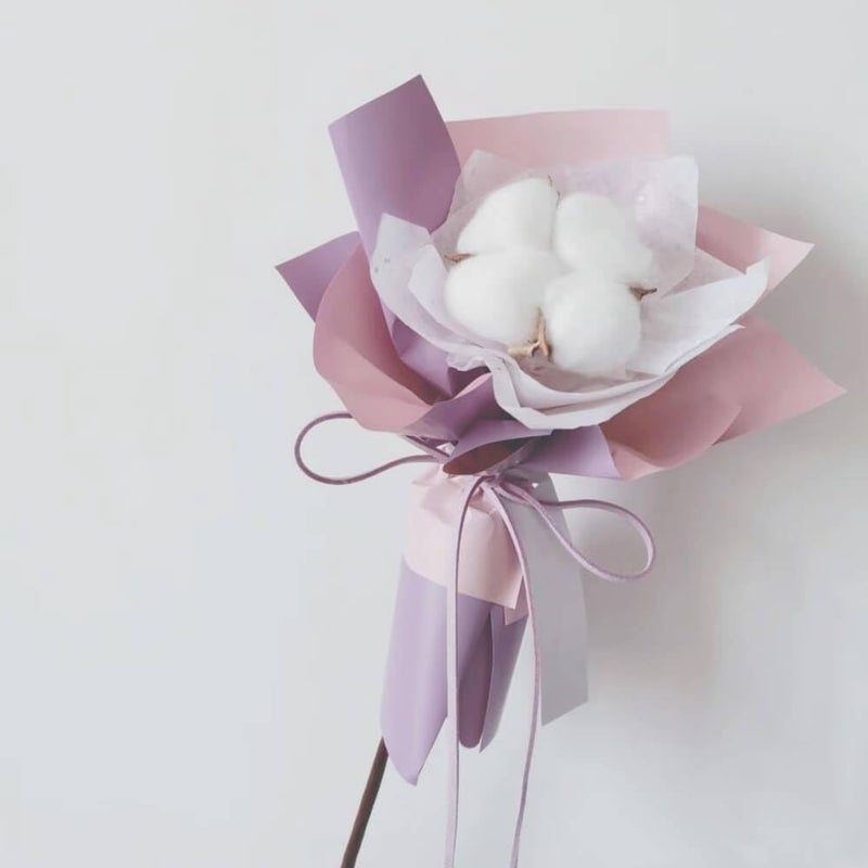 BBJ WRAPS Double Color Flower Wrapping Paper Waterproof Florist Bouquet Packaging Wraps 20 Sheets 23.6x23.6 Inch (Lilac) - Image 5